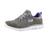 Skechers Femme Summits-Quick Getaway Baskets, Gris, 39.5 EU