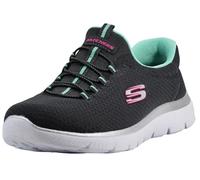 Skechers Femme Summits Sneaker, Anthracite Green, 37.5 EU Large