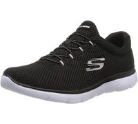 Skechers Femme SUMMITS Sneaker, Black Mesh White Trim, 39
