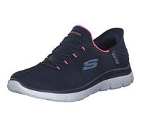 Skechers Femme SUMMITS Sneaker, Bleu Marine, 38 EU