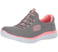 Skechers Femme Summits Sneaker, Grey Pink, 38.5 EU