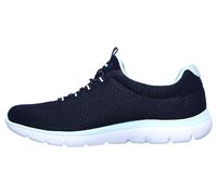Skechers Femme SUMMITS Sneaker, Navy Mesh Aqua Trim, 35.5 EU