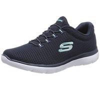 Skechers Femme SUMMITS Sneaker, Navy Mesh White Trim, 36.5