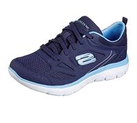 Skechers Femme Summits Suited Basket, Navy Blue, 39 EU