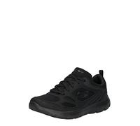 Skechers Espadrilles Femme Summits Suited – Noir cuir/maille, garniture Duraleather – 37 EU