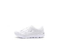 Skechers Baskets basses Summits - Suited cuir blanc mesh détails argentés Taille 41
