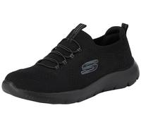 Skechers Femme Summits Top Player Basket, Black Knit Trim, 40 EU