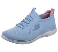 Skechers Femme Summits Top Player Basket, Light Blue Knit Multi Trim, 40 EU