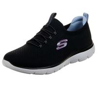 Skechers Femme Summits-Top Player Basket, Noir Multicolore BKMT, 36 EU