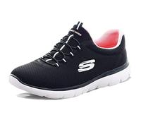 Skechers Femme SUMMITS Sneaker, Blanc Argent, 37 EU