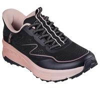 Skechers Femme Switch Back Mist Basket, Black Textile/Synthetic/Pink Trim, 36 EU