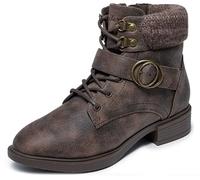 Skechers Femme Tenley Dreaming of Fall Botte Tendance, Marron, 37 EU