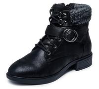 Skechers Femme Tenley Dreaming of Fall Botte Tendance, Noir, 40 EU