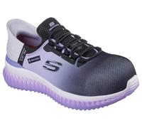 Skechers Femme Tilido Ombray Botte de sécurité, Noir/Violet, 38 EU