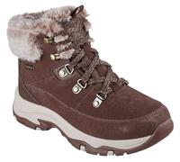 Skechers Femme Trego Snow Worries Botte de randonnée, Chocolate Suede/Duraleather/Faux Fur, 39 EU