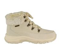 Skechers Femme Trego Snow Worries Bottine, Natural Suede/Duraleather/Faux Fur, 36 EU