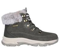 Skechers Femme Trego Snow Worries Bottine, Olive Suede/Duraleather/Faux Fur, 40 EU