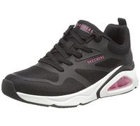 Skechers Femme Tres-air Revolution-Airy Basket, Black Hot Melt Mesh, 37.5 EU