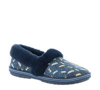 Skechers Femme Trop Confortable-Soirée cinéma Chausson, Bleu Marine/Multicolore, 39 EU