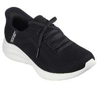 Skechers Femme Ultra Flex 3.0 Brilliant Path Chausson, Black Knit/White Trim, 39.5 EU