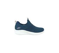Skechers Femme Ultra Flex 3.0 Classy Charm Basket, Bordure en Tricot Bleu Marine, 38.5 EU