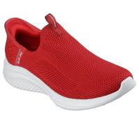 Skechers Femme Ultra Flex 3.0 Easy Win Slip-In ENTRAINEUSE, Red Knit/Trim, 38.5 EU