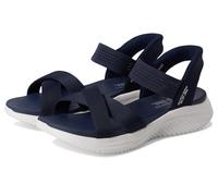 Skechers Femme Ultra Flex 3.0-Never Netter Hands Free Slip-ins Sandale, Bleu Marine, 38 EU