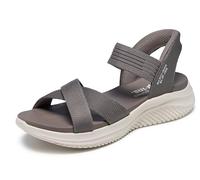 Skechers Femme Ultra Flex 3.0-Never Netter Hands Free Slip-ins Sandale, Taupe foncé, 35 EU