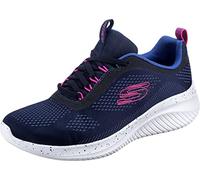 Skechers Femme Ultra Flex 3.0 New Horizons Basket, Bordure Rose en Maille Marine, 36 EU