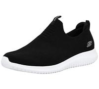 Skechers Femme Ultra Flex-First Take Baskets Enfiler, Noir Black White, 39.5 EU