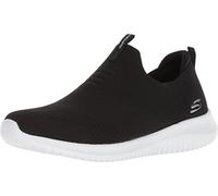 Skechers Femme Ultra Flex-First Take Baskets Enfiler, Noir (Black/White), 39 EU