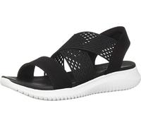 Skechers Femme Ultra Flex-Neon Star Slingback Sandals, Black (Black Gore/Mitobuck Trim Blk), 41 EU