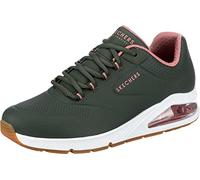 Skechers Femme Uno 2 2nd Best Basket, Garniture en Maille en Cuir dura Olive, 37 EU