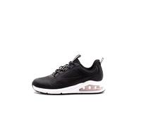 Skechers Femme Uno 2-Voyageur Basket, Bordure en Maille KPU Noire, 39 EU