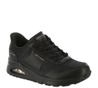 Skechers Femme Uno Banksia Basket, Black Duraleather/Mesh, 37 EU