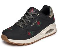 Skechers Femme Uno - Champagne & Roses, Noir/Rouge, 9.5