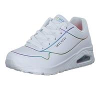 Skechers Femme Uno-Electric Lines Basket, Blanc Multicolore, 39 EU