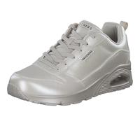 Skechers Chaussures femme Uno Galactic Gal Flat-Sheets Off White Duraleather Jersey 41 EU
