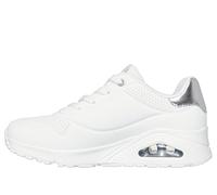 Skechers Femme Uno Golden Air, White Durabuck Silver Trim, 38 EU