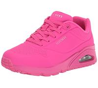 Skechers Femme Uno Night Shades Basket, Rose Vif Durabuck, 6.5 Wide