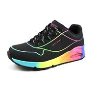 Skechers Femme Uno-Pop of Sunshine Basket, Noir/Multicolore, 40 EU