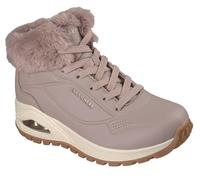 Skechers Femme Uno Rugged | Bottines décontractées, mousse à mémoire de forme refroidie par air, Skech-Air, doublure en fausse fourrure, lacets au milieu