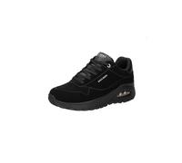 Skechers Femme Uno Rugged Chillproof Basket, Black Suede/Duraleather/Embroidery Trim, 39 EU
