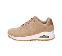 Skechers Femme Uno Rugged Chillproof Basket, Chestnut Suede/Duraleather/Embroidery Trim, 37.5 EU