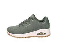 Skechers Femme Uno Rugged Chillproof Basket, Olive Suede/Duraleather/Embroidery Trim, 36 EU