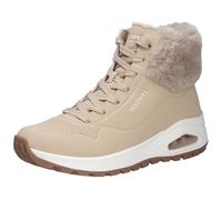 Skechers Femme Uno Rugged Fall Air Basket, Sand Durabuck/Faux Fur, 37 EU