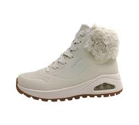 Skechers Femme Uno Rugged Fall Air Racine Accueil Chaussures-femme Baskets-hautes, Off White Durabuck Faux Fur, 38 EU