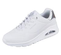 Skechers Femme Uno - Shimmer Away Basket, Blanc, 42 EU