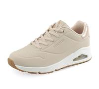 Skechers Femme Uno - Shimmer Away Basket, Naturel, 35 EU