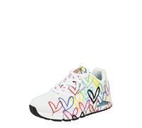 Skechers Femme Uno Spread The Love Basket, Blanc, 38.5 EU